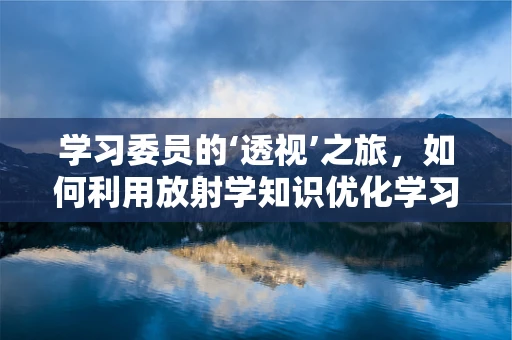 学习委员的‘透视’之旅，如何利用放射学知识优化学习管理？