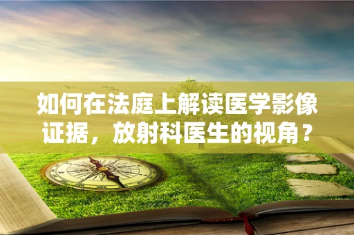 如何在法庭上解读医学影像证据，放射科医生的视角？