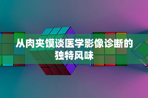 从肉夹馍谈医学影像诊断的独特风味